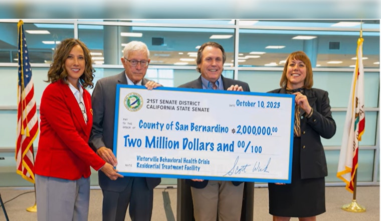 Senator Wilk Secures $2 Million Grant for Victorville Mental Health Facility Upgrades
