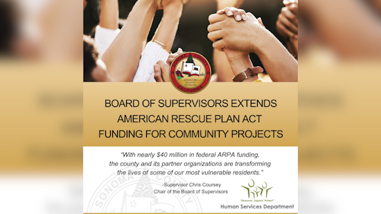 Sonoma County Extends ARPA Funding to Tackle Food Security, Job Training, Mental Health, and Rural Broadband Access