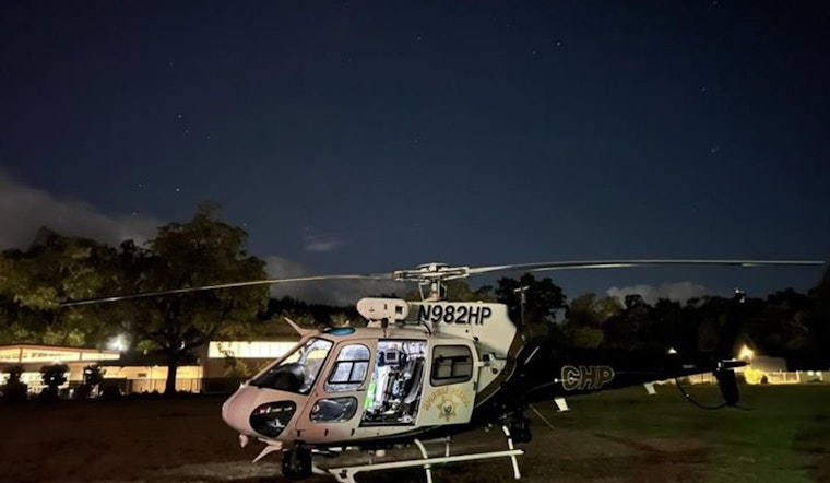 Stranded Hikers and Dog Rescued by Helicopter Crew in Napa County