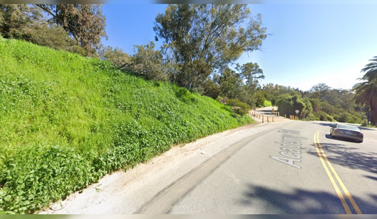 Los Angeles Fire Department Battles Brush Fire in Echo Park Neighborhood