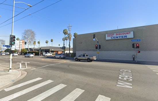 Three Injured as Vehicle Collides with Commercial Building in Los Angeles