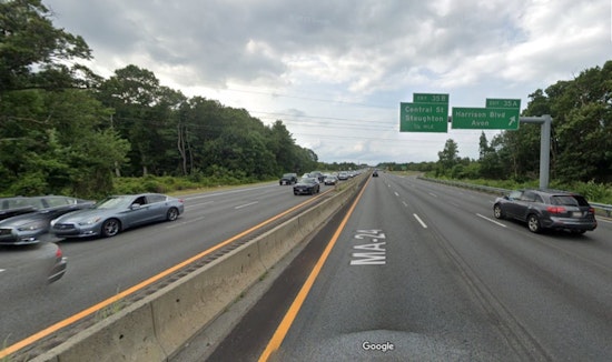Sink Hole Near Boston: Traffic Disruption on Massachusetts Route 24 as Crews Hastily Repair Road near Stoughton/Avon Line