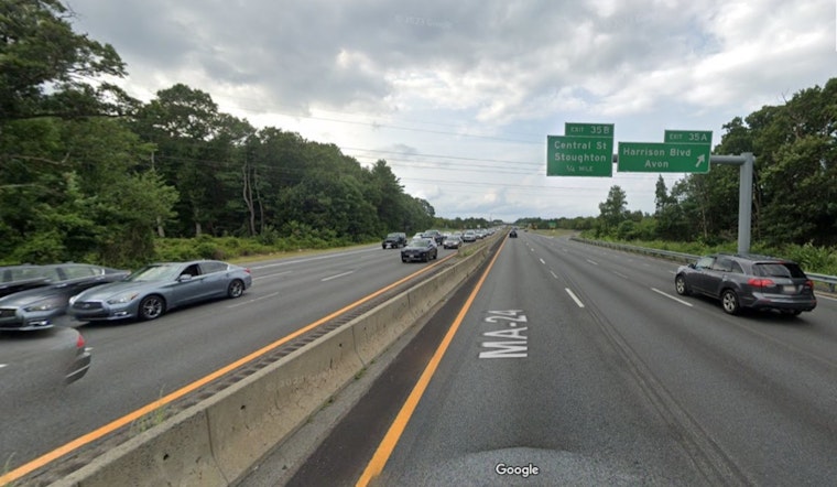 Sink Hole Near Boston: Traffic Disruption on Massachusetts Route 24 as Crews Hastily Repair Road near Stoughton/Avon Line