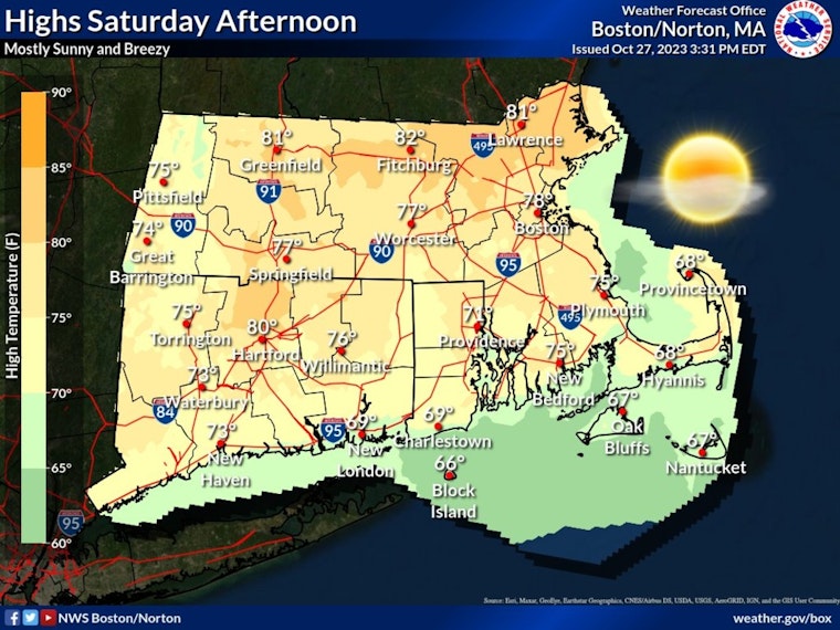 Unexpected October Heat Warms Southern New England, but Cold Front Lurks Around the Corner