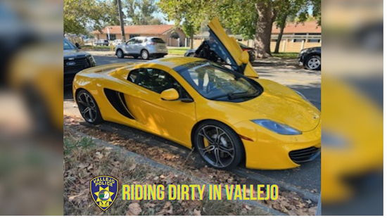 Vallejo Man Nabbed in Stolen McLaren Caper, Claims it was an Anonymous Gift