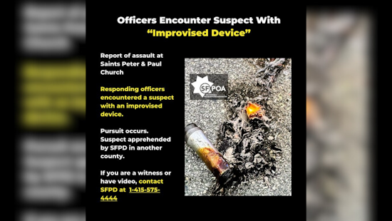 Wild Trans-Bay Chase: Suspect Throws Suspicious Devices at San Francisco Police Near North Beach Church