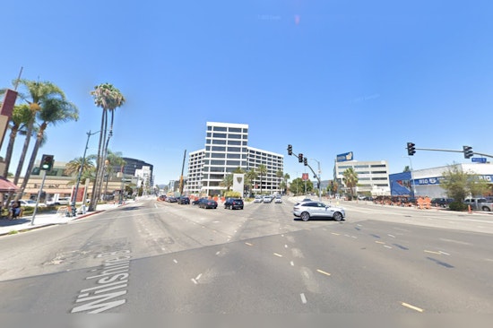  A peaceful demonstration on Wilshire Boulevard in Los Angeles has dispersed, and normal traffic has resumed
