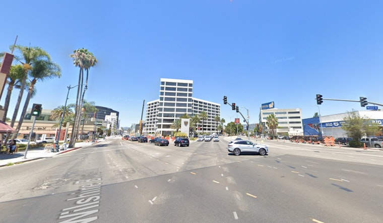 A peaceful demonstration on Wilshire Boulevard in Los Angeles has dispersed, and normal traffic has resumed