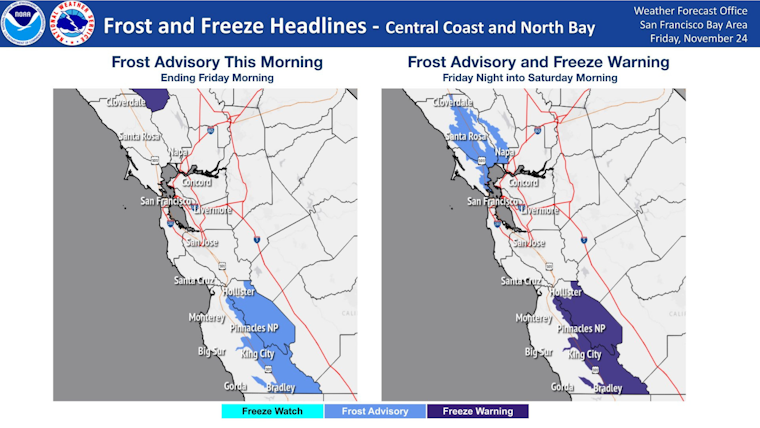 Bay Area Beware, Frost Advisory and Tidal Terrors Chill to the Bone as Sneaker Waves Lurk