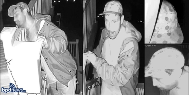 Boston PD Seeks Public's Help in Identifying Floral Cap Suspect in Brighton Attempted Break-In