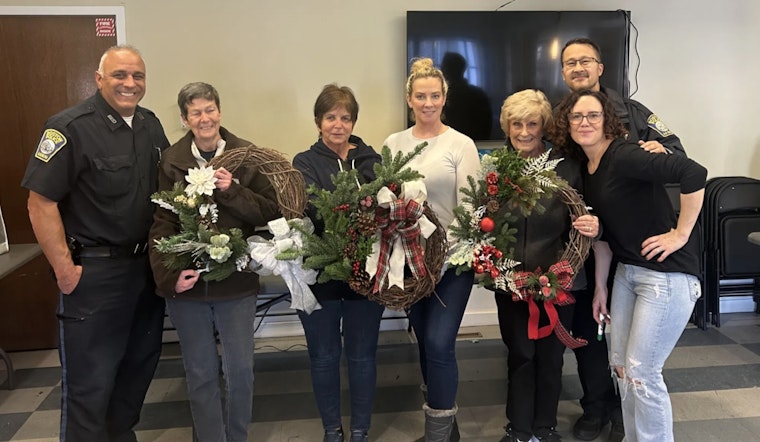 Boston Police and Youth Centers Unite for Festive Senior Wreath-Making Event