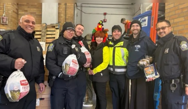 Boston's Chinatown Gathers for BPD and St. Anthony Shrine's 15th Annual Turkey Giveaway