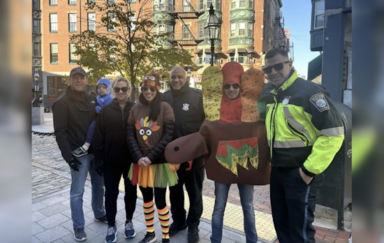Boston's First Annual Turkey Trot Kicked Off This Weekend & BPD Was In Full Force