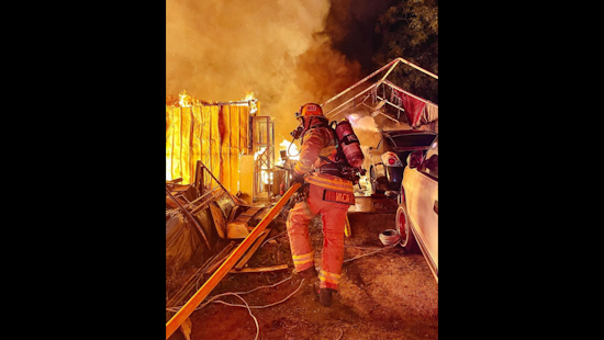 Brave Firefighters Quench Furious Flames, No Casualties as Homes Turn to Ash in San Diego County
