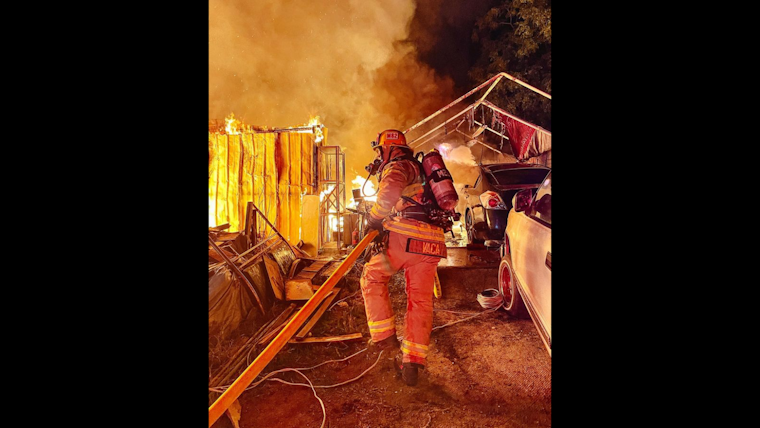 Brave Firefighters Quench Furious Flames, No Casualties as Homes Turn to Ash in San Diego County