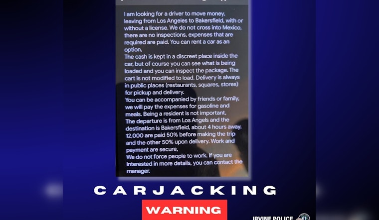 California Crime Ring Targets Spanish-Speakers, Online Job Scams Lead to Carjackings in Southern California