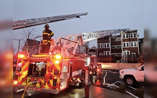 Cambridge Duplex Engulfed in Flames, Three-Alarm Fire Displaces 16 Residents, Injures Firefighter