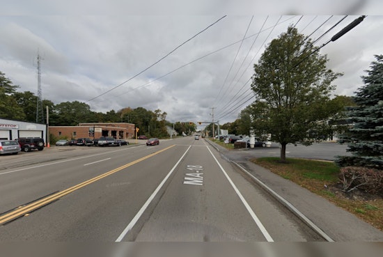 Cement Spill Chaos, Truck Dumps Load on Abington's Bedford Street and Flees Scene