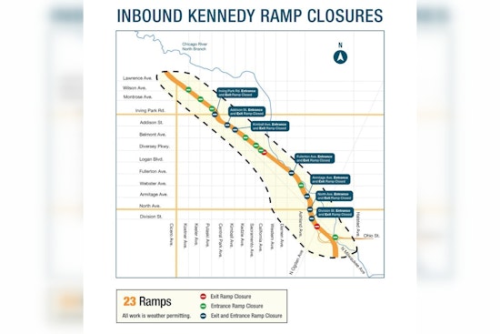 Chicago Thanksgiving Traffic Tangles with Kennedy Ramp Closures amid Bridge Rehabilitation