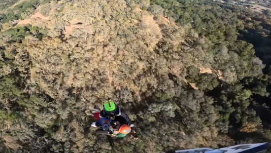 VIDEO: Cliffhanger on Pleasanton Ridge, Quick-Thinking Crews Hoist Hiker to Safety in Tense California Rescue