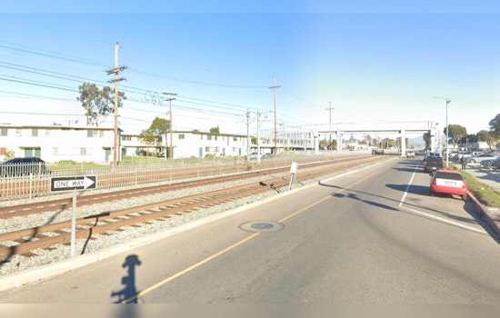 Collision Chaos, Vehicle Crashes into LA Metro 'A' (Blue) Line Train in Central Alameda