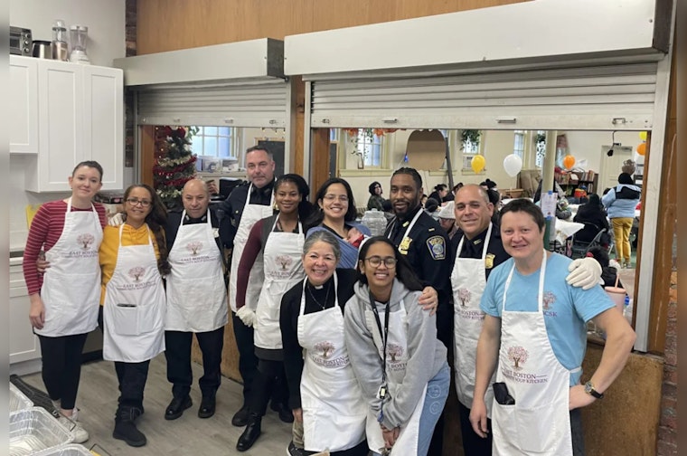 Cops Cook Up Compassion, Boston Blue Serve Up Thanksgiving Cheer in East Boston's Community Soup Kitchen