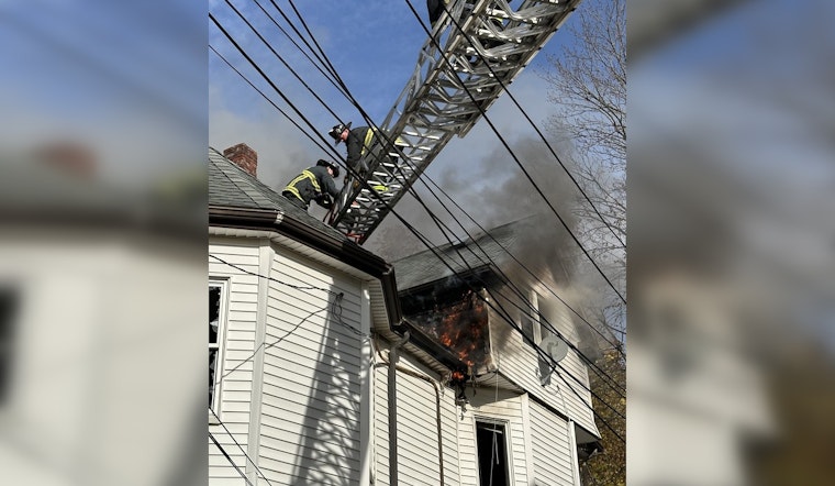 Firefighters in Boston Show Bravery as They Combat Raging Blaze, Resulting in Six Displaced on Rector Road