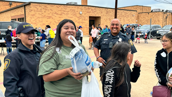 Fort Worth's Finest Feather a Feel-Good Feast, Cops Deliver 3.5 Tons of Turkey Before Thanksgiving