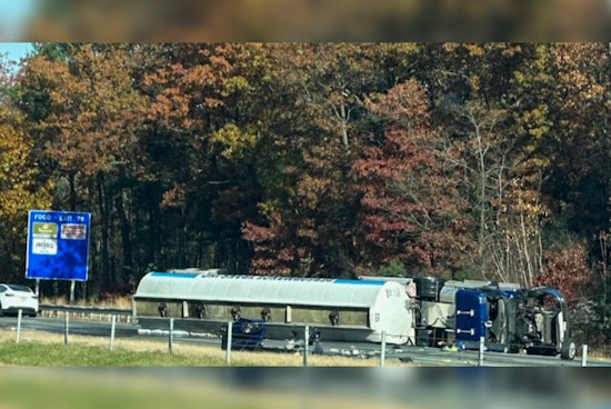Fuel Tanker Flips in Billerica after Crash with Pickup, Route 3 Closed for Cleanup