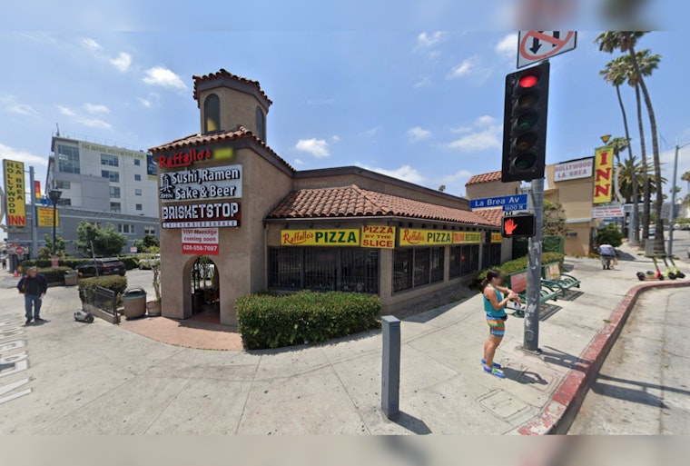Hollywood Havoc as Pickup Truck Plows into Raffallo's Pizza, Injuring One and Damaging Structure