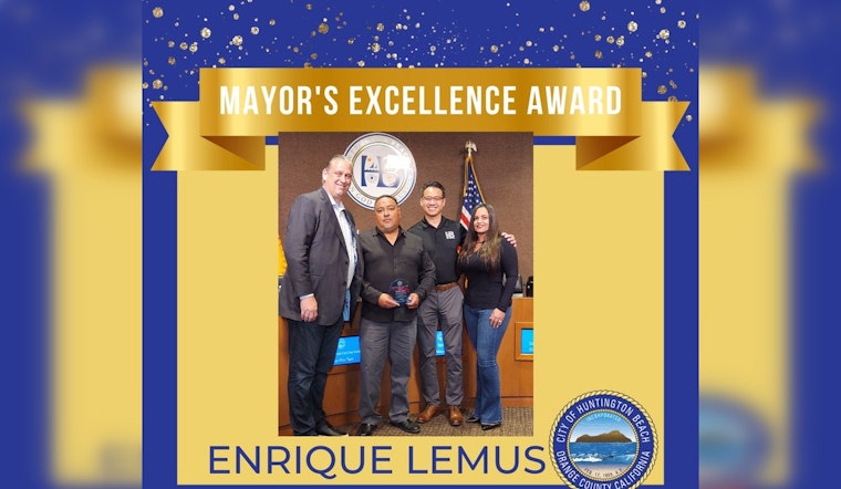 Huntington Beach Honors Wastewater Crew Leader with Mayor's Excellence Award