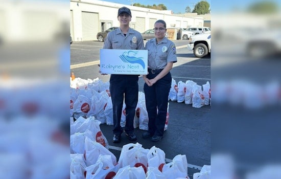 Huntington Beach Police Department and Robyne's Nest Distribute Thanksgiving Food to Low-Income Families