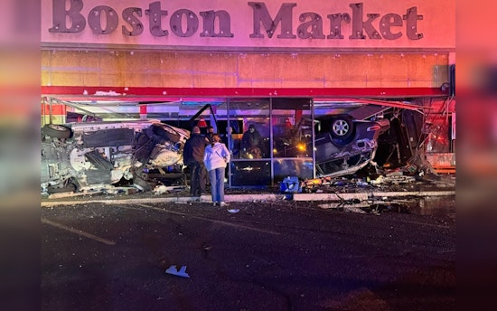 Cluckin' Nightmare, Vehicles Pluck Themselves into Vacant Boston Market in Saugus Smash-Up