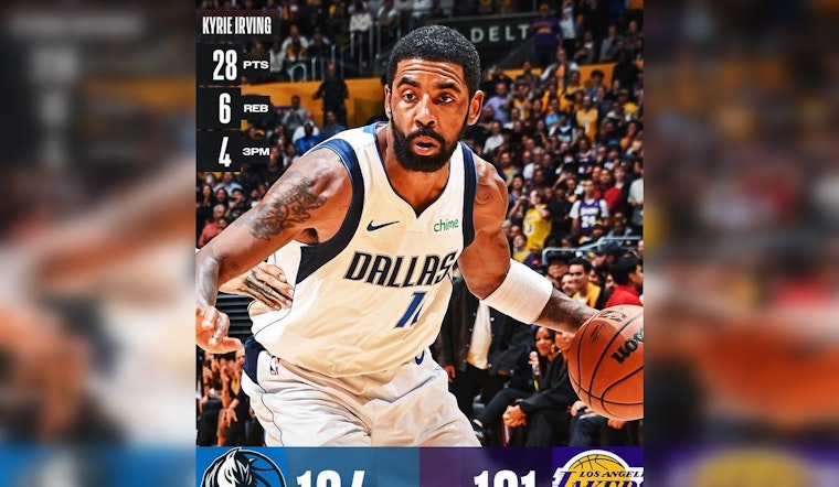 Kyrie s Clutch 3 Sinks Lakers in 104 101 Heartstopper