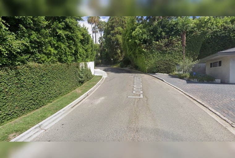 LAFD and LA County Firefighters Battle Brush Fire Eruption in Hollywood Hills West