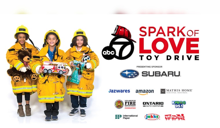 LA's Fire Dept and ABC7 Stoke the 'Spark of Love' Toy Drive