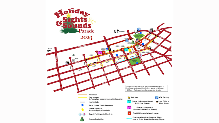 Livermore Downtown Gears Up for Annual Holiday Sights & Sounds Parade Amid Street Closures and Safety Preparations