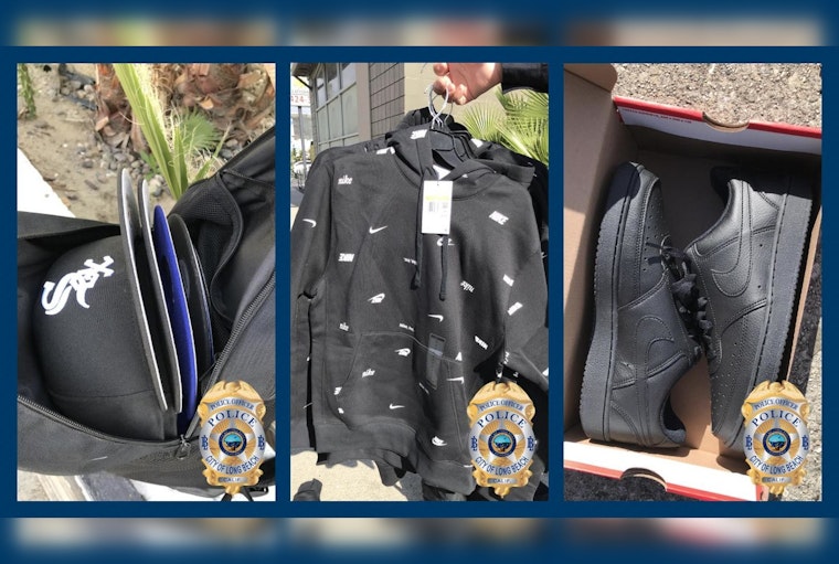 Long Beach Police Catch Sneaker Thief, Recover $1.2k in Stolen Swag