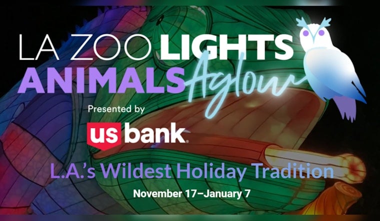 Los Angeles Basks in Luminous Wildlife Magic with L.A. Zoo Lights, Animals Aglow