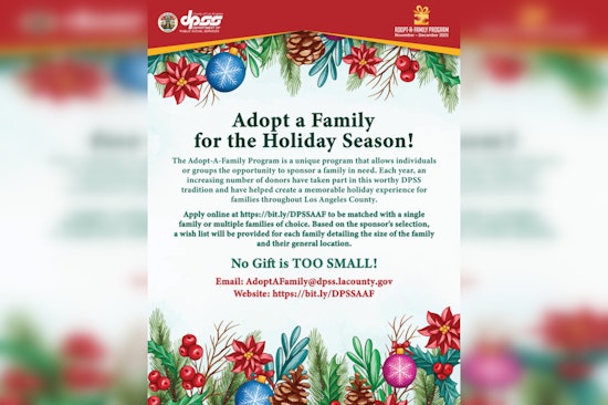 Los Angeles County Revives Annual Adopt-A-Family Program for the Holiday Season