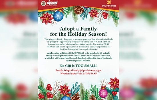 Los Angeles County Revives Annual Adopt-A-Family Program for the Holiday Season