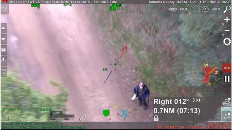 VIDEO: Lost Hiker Rescued in Sea Ranch Area, Sonoma County Sheriff's Office Conducts Successful Search Operation