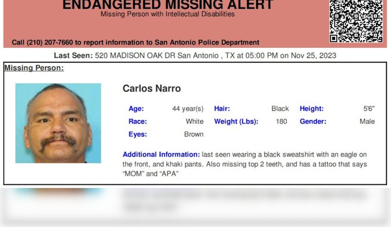 Missing Medically Vulnerable San Antonio Man Found Safe After Black Friday Disappearance