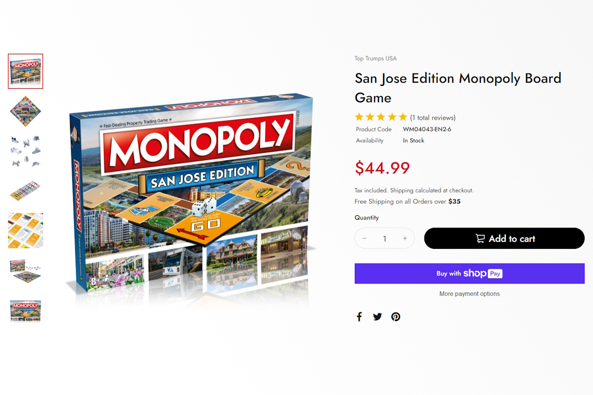 Monopoly Madness Sweeps San Jose as Custom Edition of Classic Board