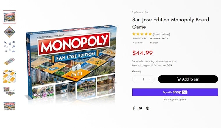 Monopoly Madness Sweeps San Jose as Custom Edition of Classic Board Game Sells Out Amid Holiday Frenzy