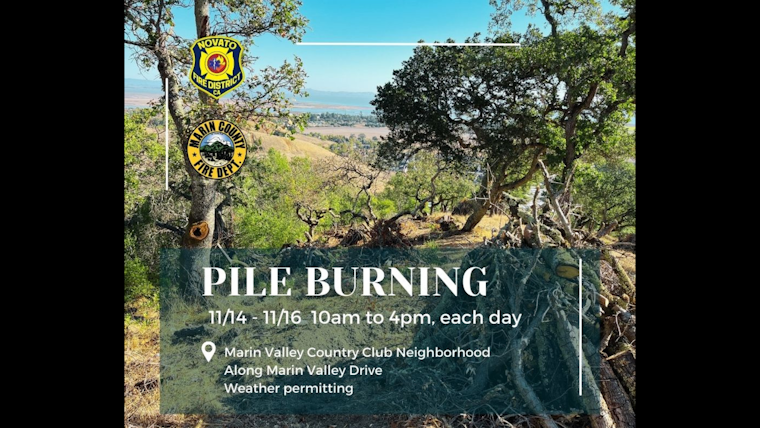 Novato Residents Brace for Planned Pile Burning in Greater Novato Shaded Fuel Break Project