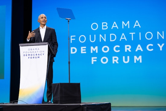Obama Spotlights AI, Climate Change, and Income Inequality in Chicago Democracy Forum