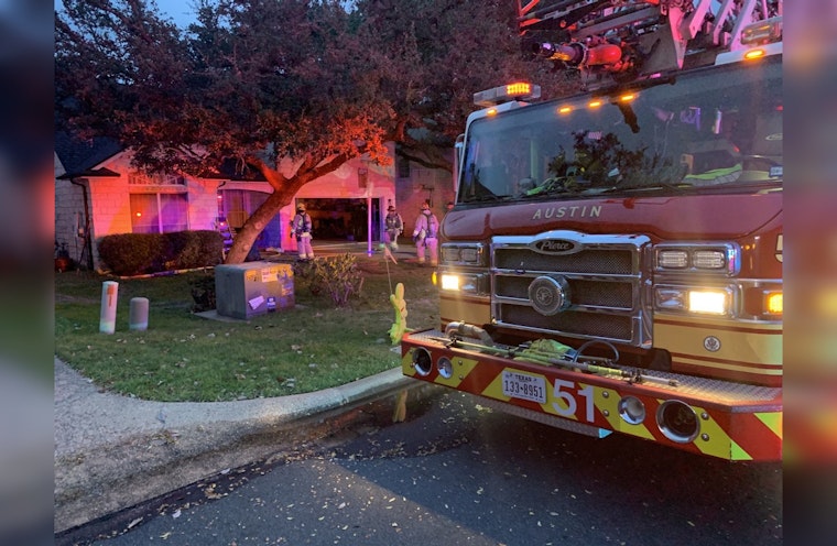 Patio Heater Sparks Wall Fire in Crystal Water Drive, Austin