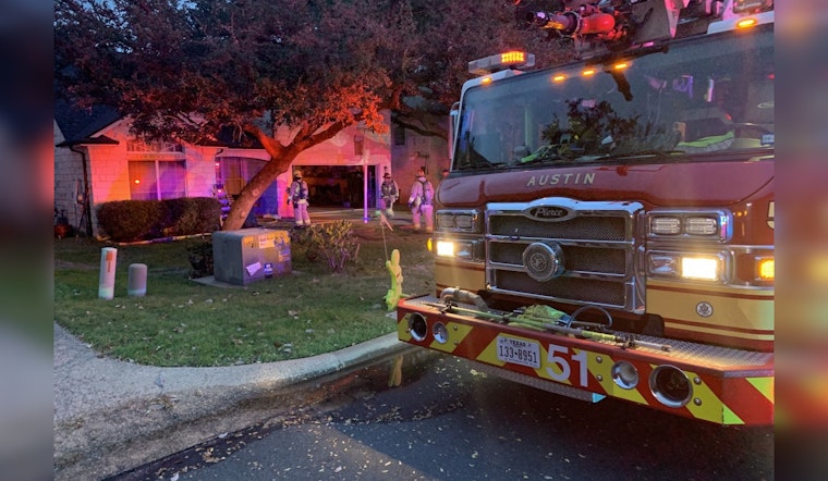 Patio Heater Sparks Wall Fire in Crystal Water Drive, Austin