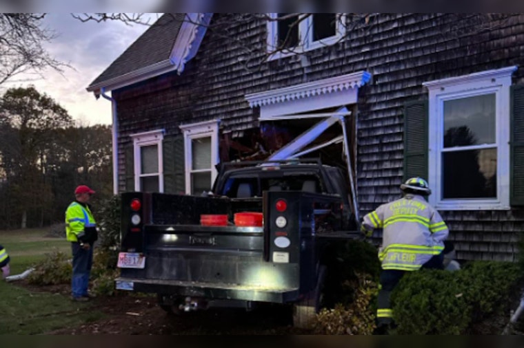 Pickup Truck Crashes into Freetown Church Rectory